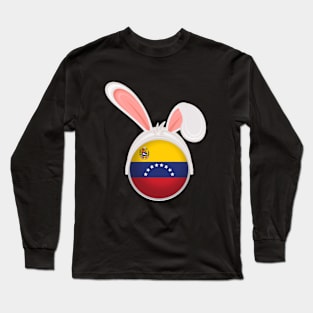 happy easter Venezuela bunny ears flag cute designs Long Sleeve T-Shirt